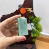 PK077 - Vòng mặt vô sự bài màu xanh dầu  bông tuyết chủng nếp hóa kích thước 54x33x6.3 mm