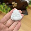 PK017 - Vòng mặt Phật di lặc màu Trắng chủng Nếp hóa kích thước 36x36x12 mm