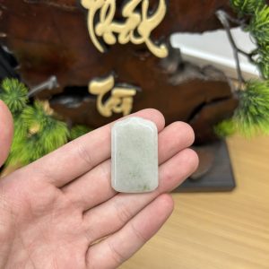 PK056 - Vòng mặt vô sự bài màu trà chủng nếp hóa kích thước 39x24x4.6 mm
