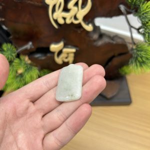 Alternative view of PK056 - Vòng mặt vô sự bài màu trà chủng nếp hóa kích thước 39x24x4.6 mm