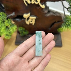 PK061 - Vòng mặt vô sự bài màu xanh  chủng nếp hóa kích thước 46x13x7.5 mm
