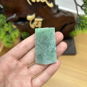 PK062 - Vòng mặt vô sự bài màu xanh dầu chủng nếp hóa kích thước 51x30x7 mm